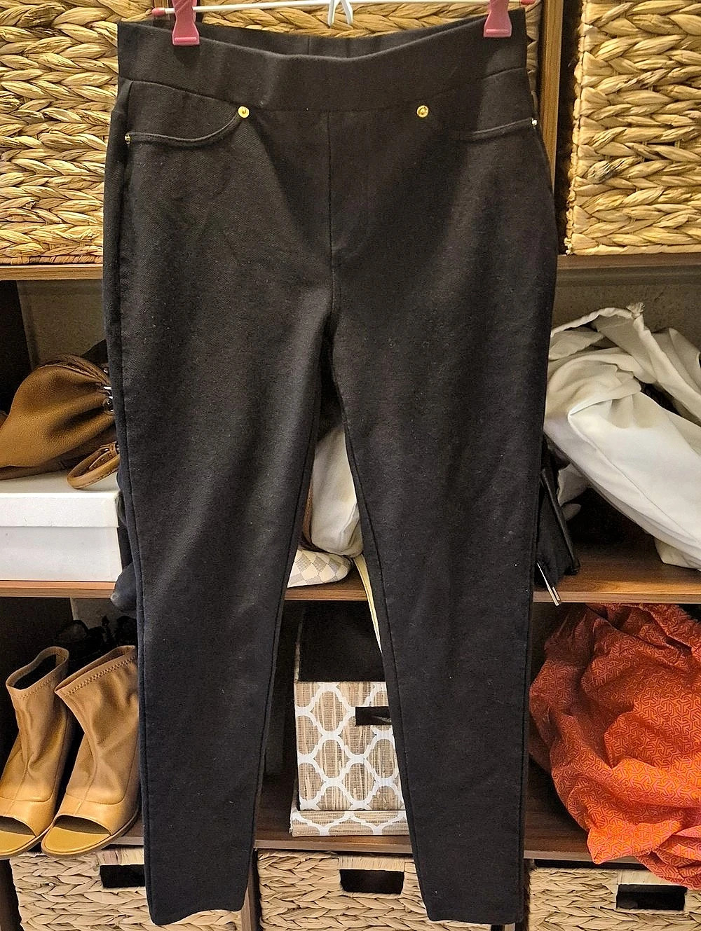 Michael Kors Black Skinny Pants Jeggings Size Medium Like New